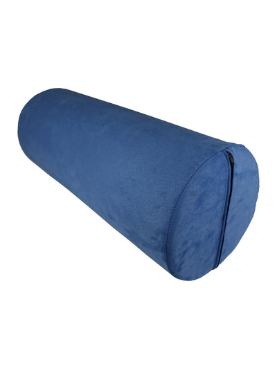 Angled front view of the Piller in the colour Royal Blue. Showcasing the shape and size of the product with the zipper shown. sex bolster. sex cushion